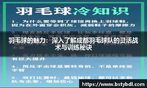 羽毛球的魅力：深入了解成都羽毛球队的灵活战术与训练秘诀